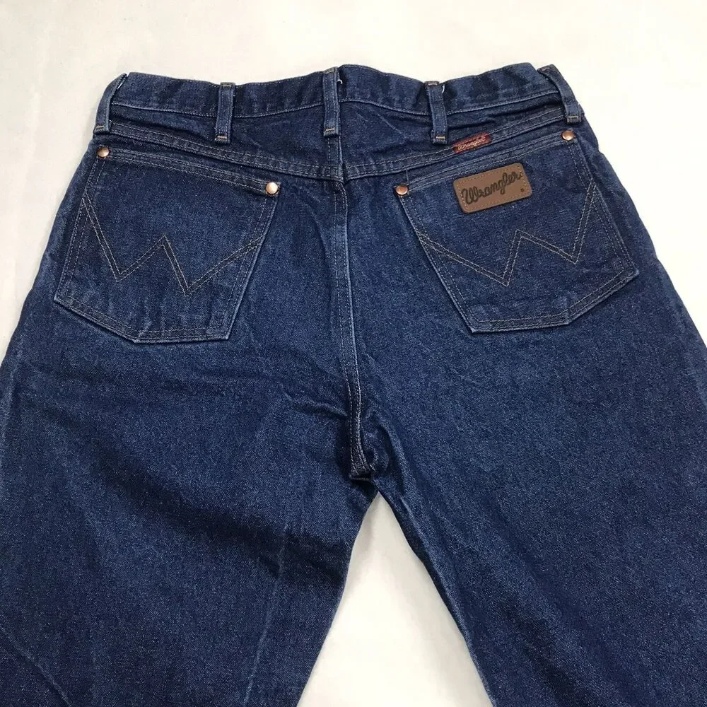 WRANGLER 13MWZ Cowboy Cut Jean Men 33x34 Dark Wash Rodeo Western Mexico